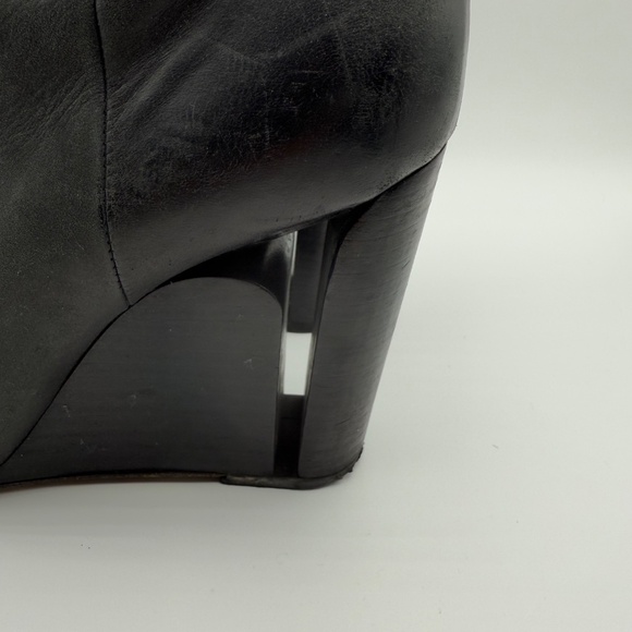 MAISON MARTIN MARGIELA WEDGE CUTOUT HEEL BOOTIES 41 - Picture 3 of 14